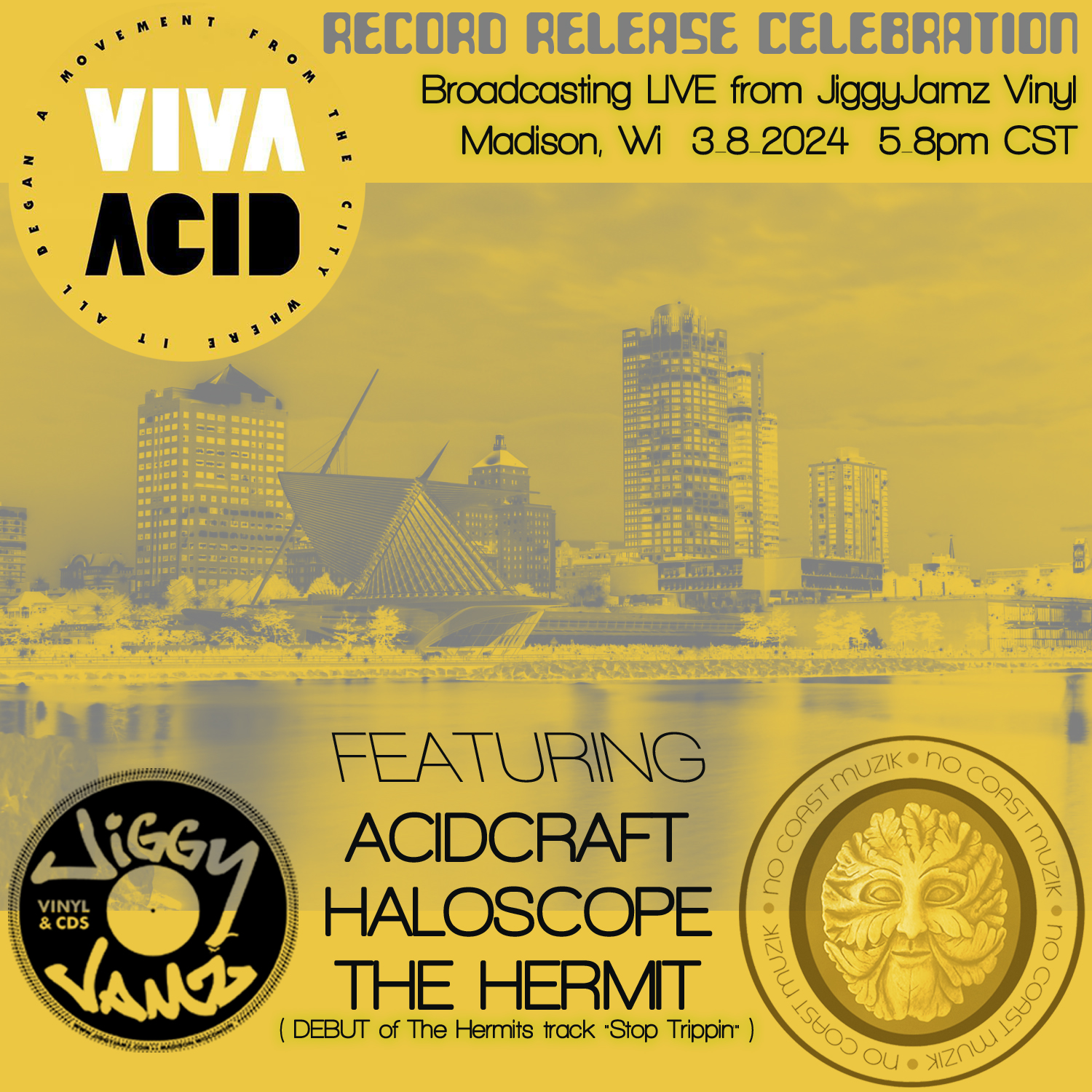 Live @ JiggyJamz Viva Acid record release party - Haloscope
